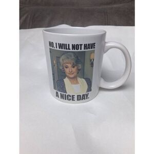 The Golden Girls Dorothy "Nice Day" Ceramic Mug | Holds 14 Ounces Good Condition